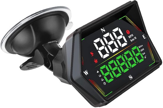 Universele Auto HUD GPS Digitale Snelheidsmeter Heads Up Display met Real Time Snelheid Tijd Rit Afstand Hoogte Richting 0-100km Versnelling Over Snelheid Vermoeidheidsalarm, van universele — afbeelding 2