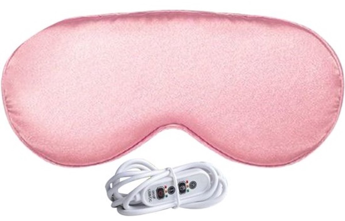 Verwarmend Oogmasker - Warmtekompres Slaapmasker - Diepe Ontspanning - Lichtdicht Ontwerp - 20 x 10 cm - Zwart