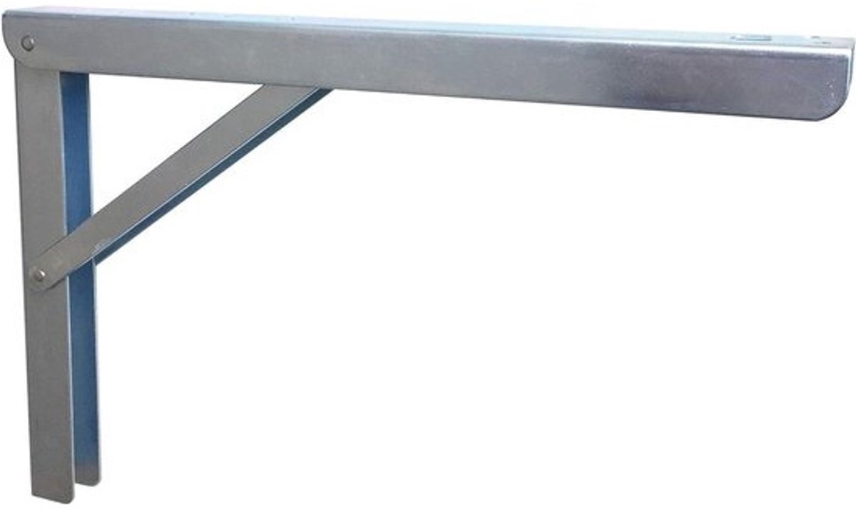 Vouwconsole Staal - Klapsteun - Ruimte Besparen - Verstelbaar 80/70 Graden - 300 mm - Wit
