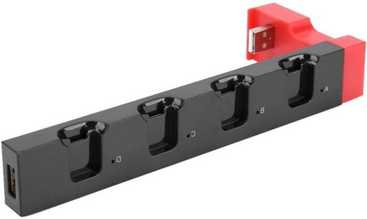 Oplaaddock Controllers - Oplaadstation J&oyCons - Controllers Opladen - Laadt 4 Controllers Op - Niet gespecificeerd - Zwart