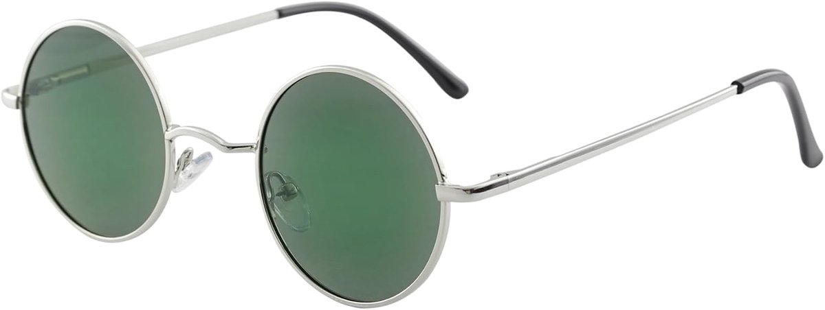 Zonnebril Ronde Heren Dames Gepolariseerd UV400 Metalen Frame Klassieke Retro Bril