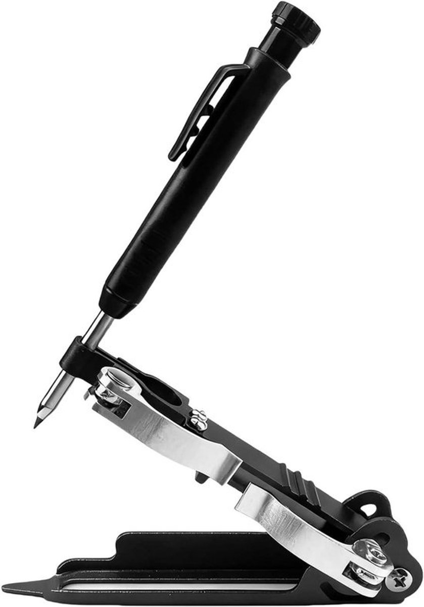 Aftekengereedschap Houtbewerking - Timmermanspotlood Markering - Precies Uitzetten - Diepe Gat Kraspen - 16 cm - Aluminium