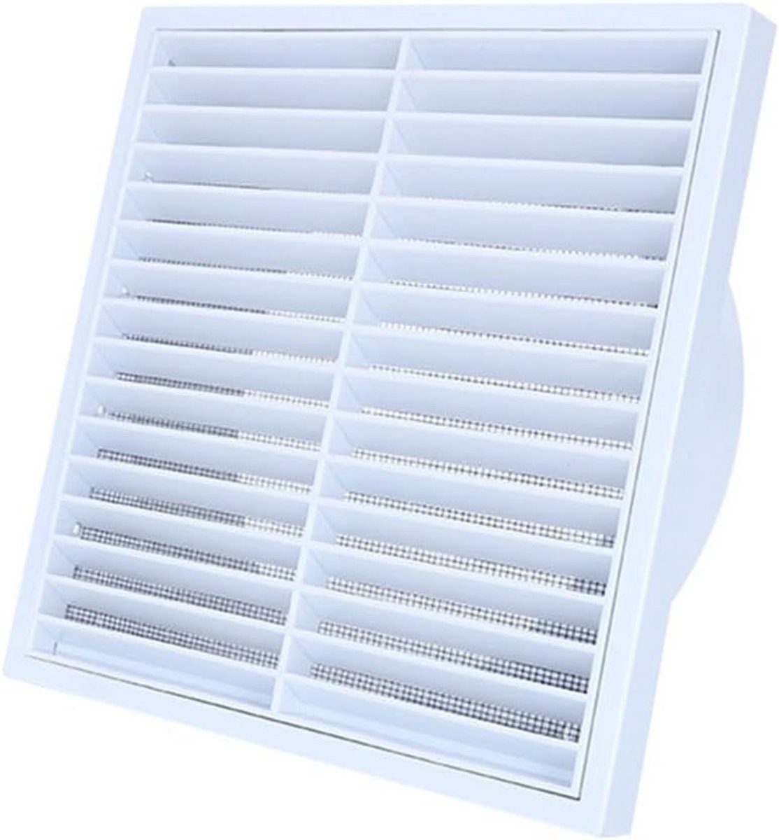 Dailygoods - Ventilatierooster - Luchtuitlaat - Ideaal voor afzuigventilatie - 100 mm - Kunststof - Geschikt voor binnen en buiten - Compact model