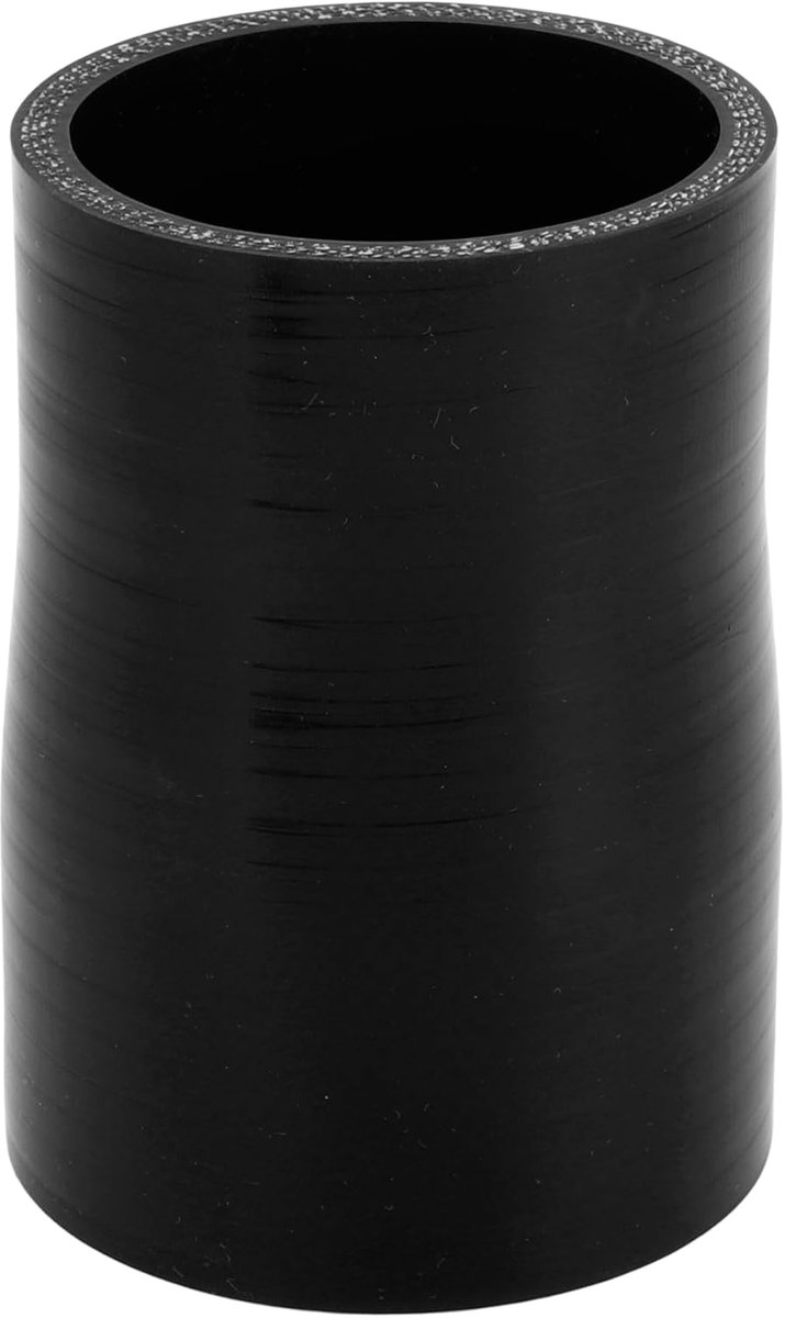 Dailygoods- Koelslang Siliconen - 57 mm/63 mm Binnendiameter - 100 mm Lengte - Meerlaags Weefsel - Temperatuurbestendig tot 300 °C - Zwart - Siliconen