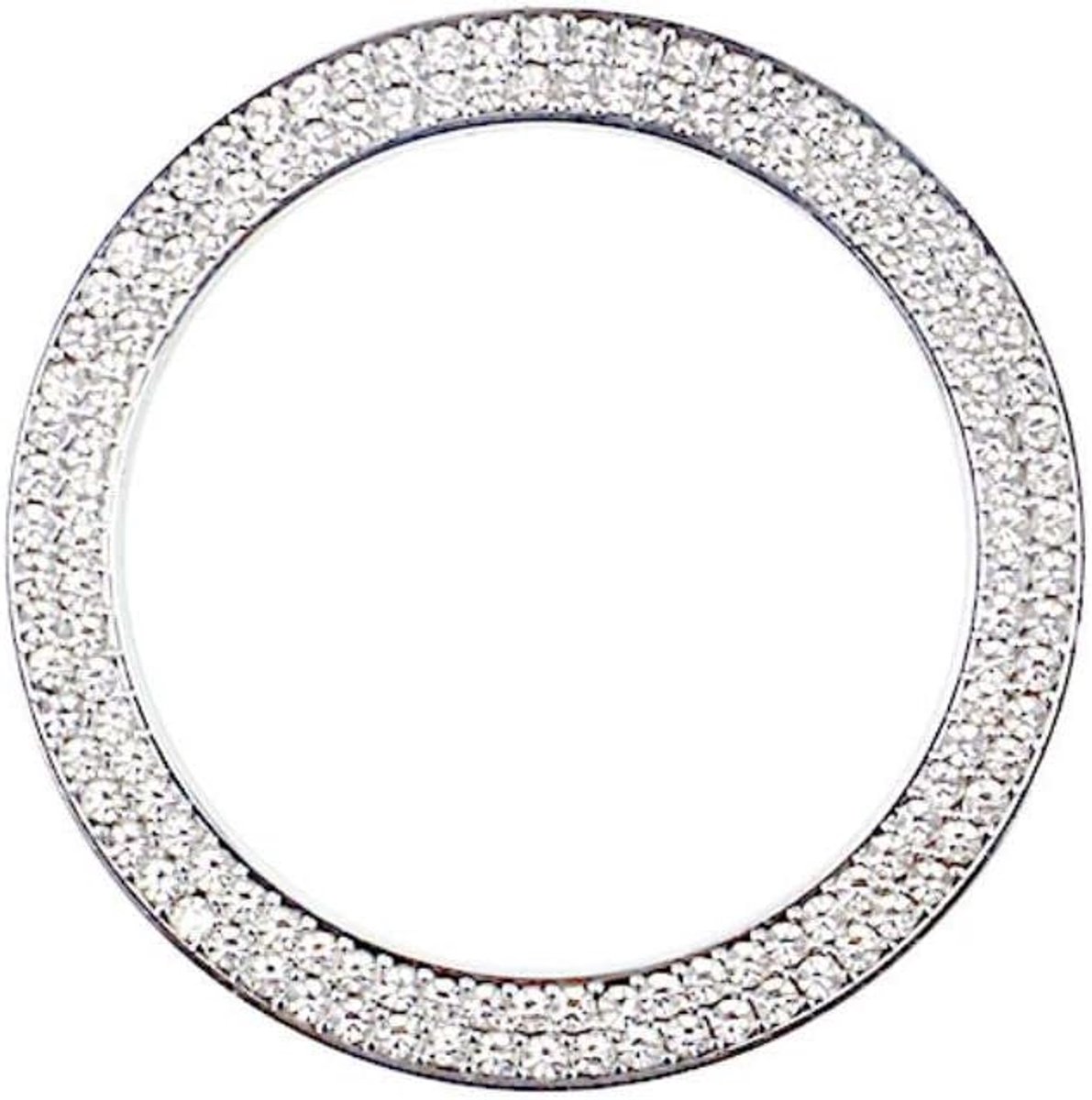 Interieur Trim Bling Accessoires geschikt voor Mercedes Benz A klasse B klasse GLA200 CLA220 CLA260 CLA200 2013-2017 Wijziging Vrouwen Strass Crystal Decals Accessoires Ignition start ring 1pc ZILVER