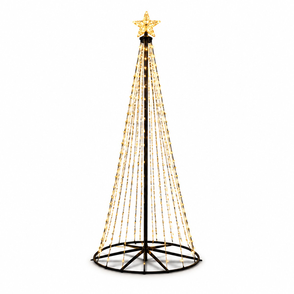 XXL led-kerstboom - Kerstboom - 2.3Meter - voor buiten - Warm-wit & gekleurd licht – foto 6