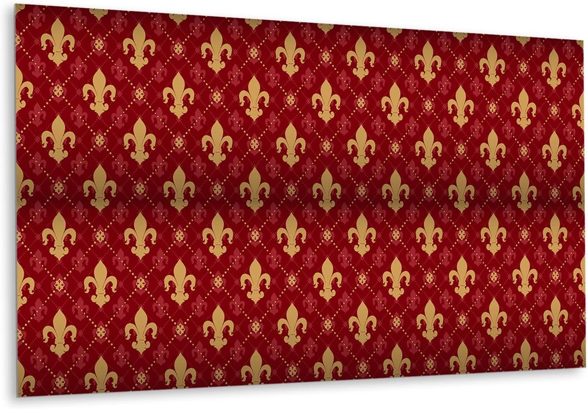 Sticker Zelfklevende Vinyl Splashback Muurstickers 100x50 cm (39,37x19,68 inch) Wandtegels Tegel Peel and Stick - Royal Lilies