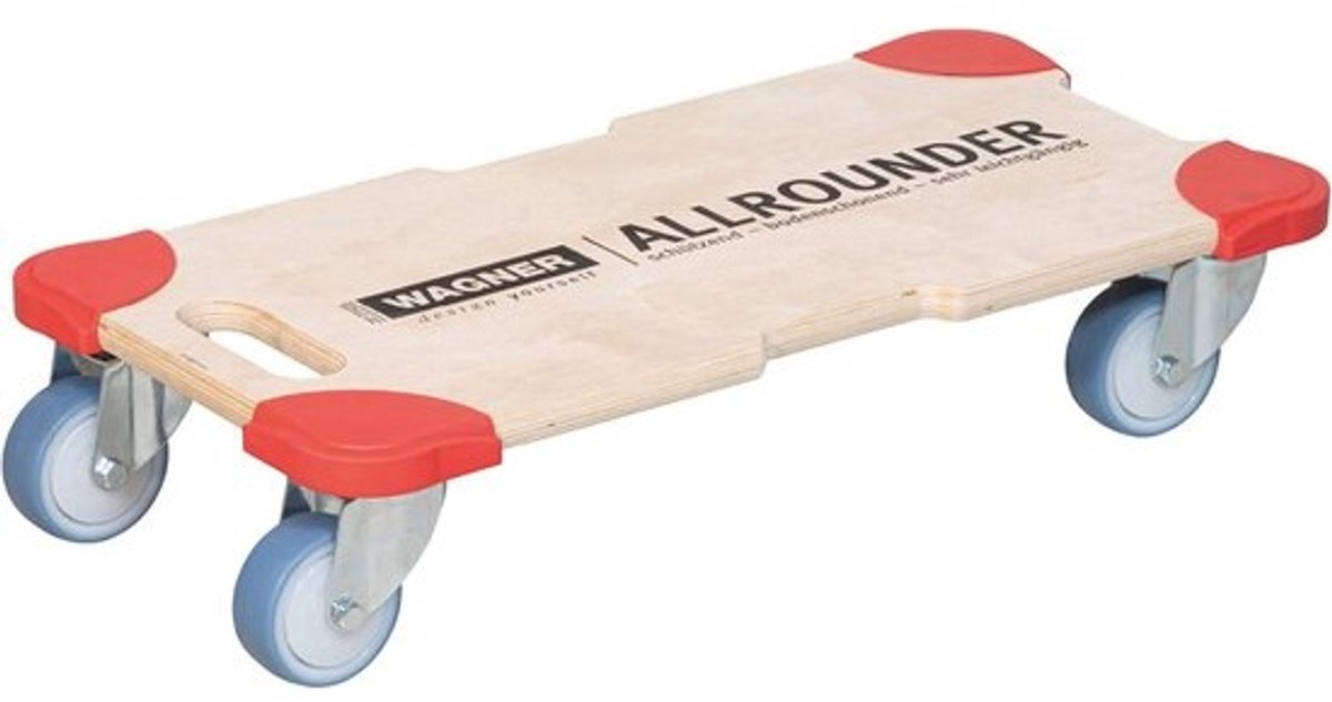 Robuuste rolplank met muurbescherming voor zware lasten tot 400 kg