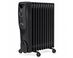 Olieradiator 2500W – Elektrische Kachel met 24-Uurs Timer, Thermostaat en 3 Standen – Voor 27 m² –…