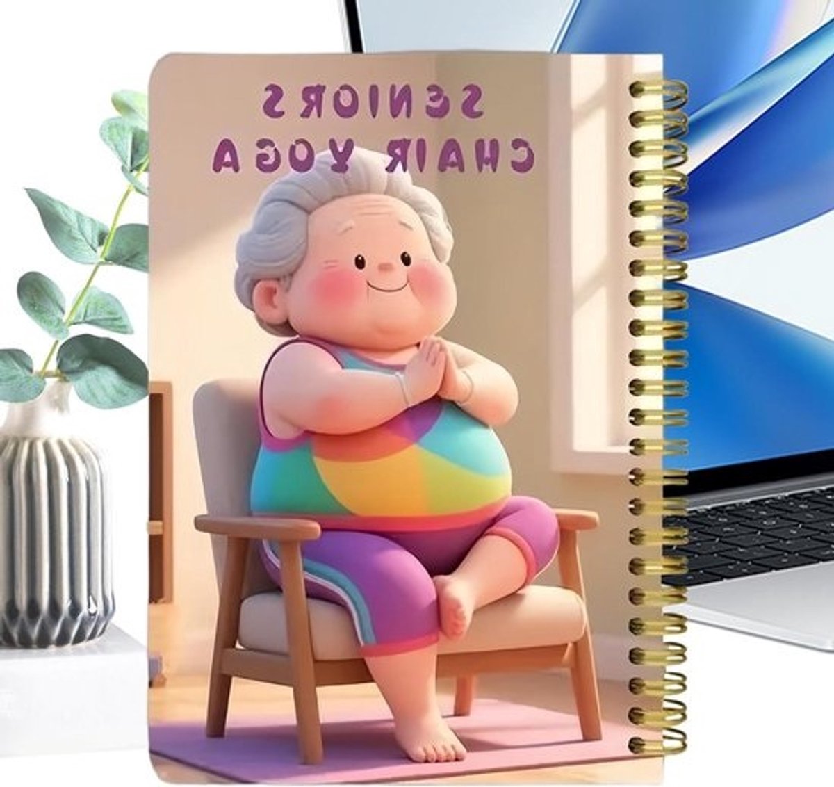 Stoel Oefeningen - Oefenboek Senioren - Kracht Balans - 30 Dagen Programma - 21 x 15 x 1 cm