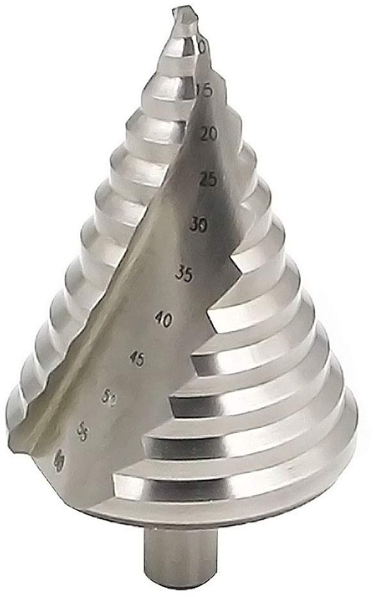 Dailygoods- Cone Boor Set - HSS/Titanium Coating - 6-60mm - Spiraal Groef - Voor Metalen/PVC/Houtbewerking - Langdurige Levensduur - Trapboor