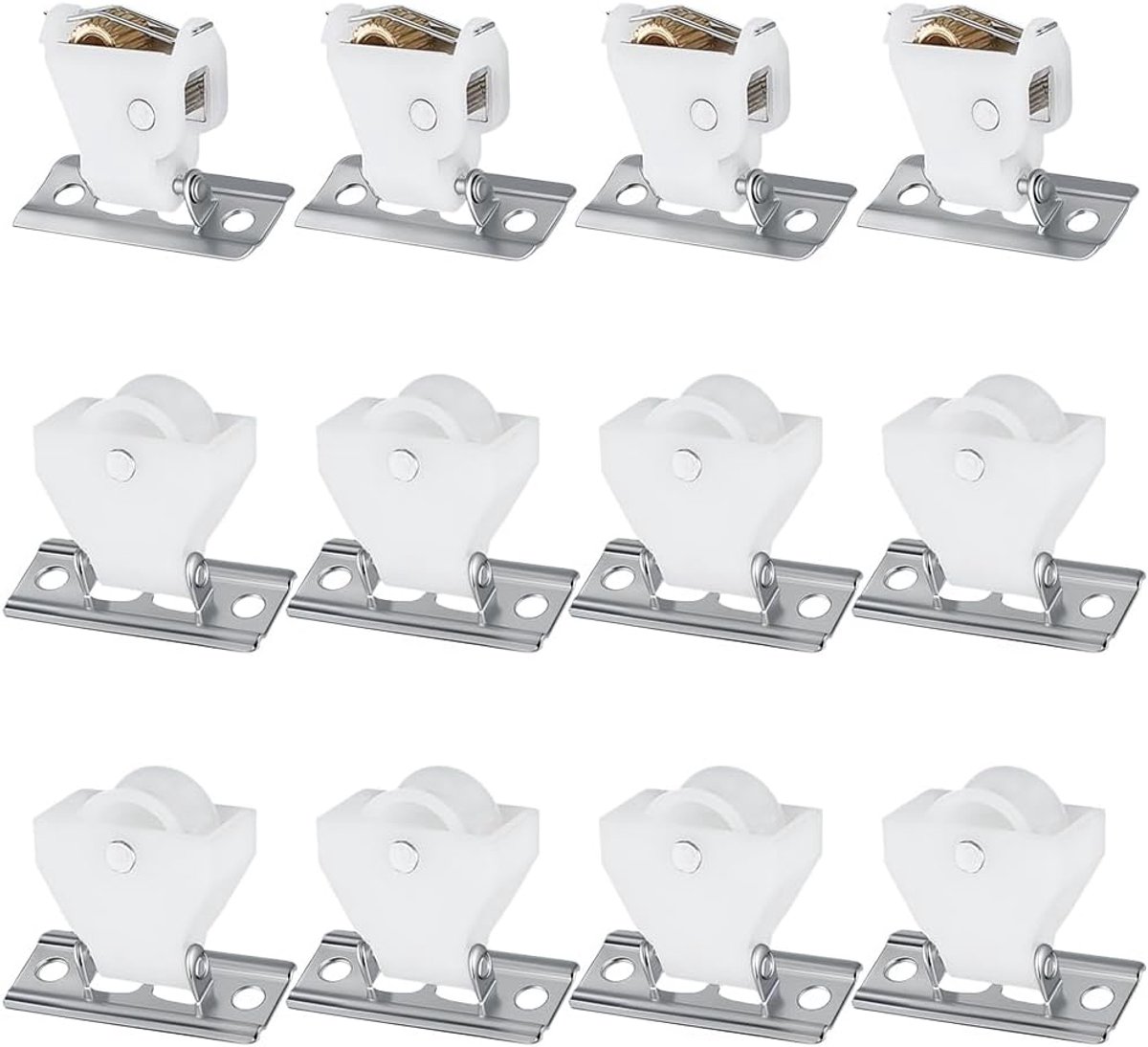 Dailygoods- Koordslot Set - 4 Sets - Draaibare Katrollen - Romeinse Schaduw Hardware - Hoogwaardig Kunststof - Afmetingen 36 × 45,5 × 20 mm - Jaloezie