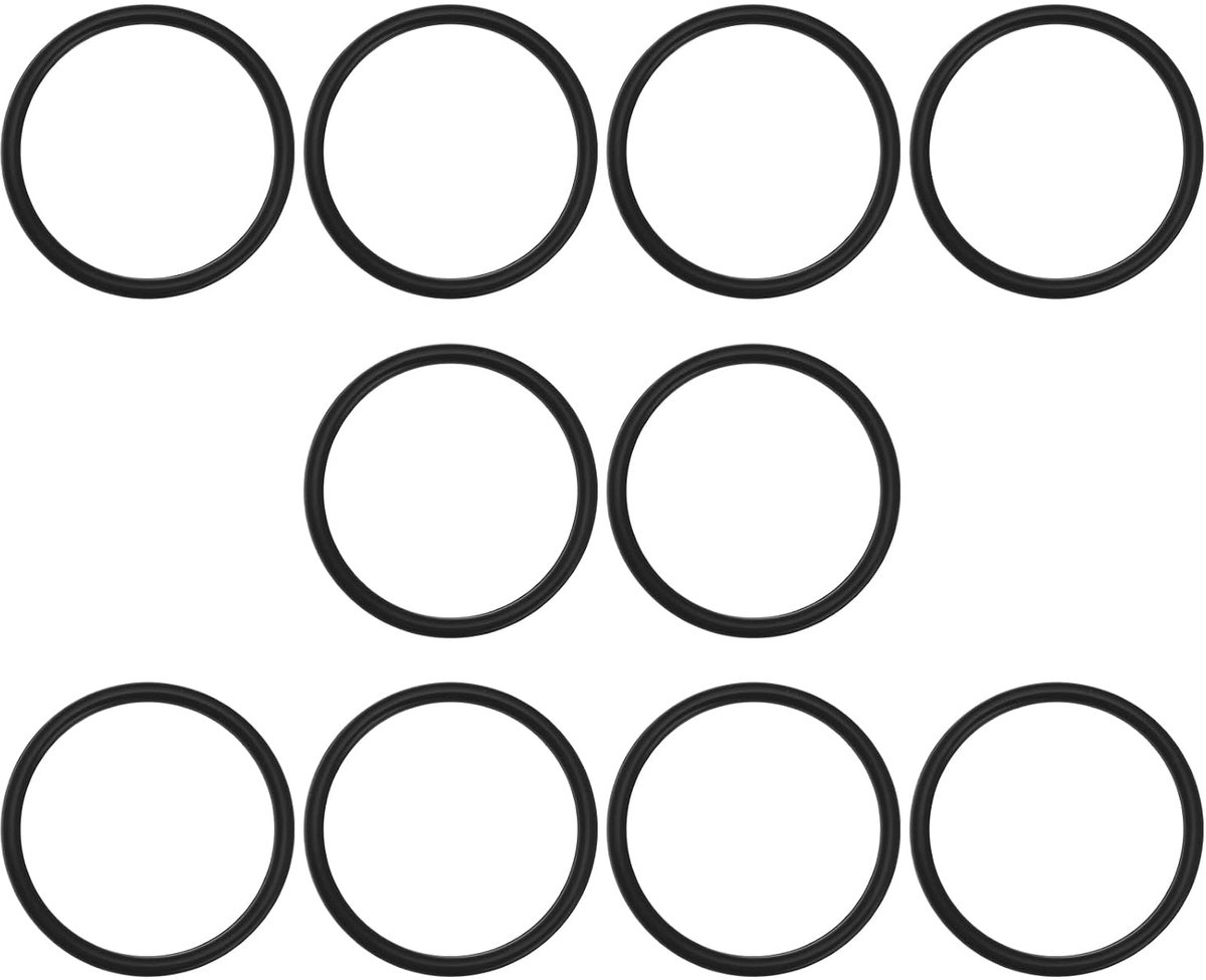 Dailygoods- O-ring 10 Stuks - Nitril Rubber - 1.75mm Dikte - 20mm Binnen Diameter - 23.5mm Buiten Diameter - Lekvrije Afdichting - Afdichtring