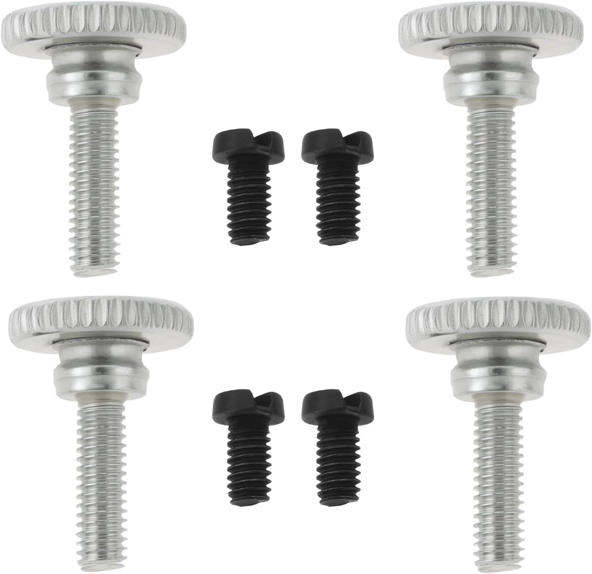 Dailygoods- Naaldklem Set 8 Stuks - 19x12mm - Schroef Duim Voet - Compatibel met Juki - Industrieel - Hoogwaardige Metaalkwaliteit - Naaimachineonderd