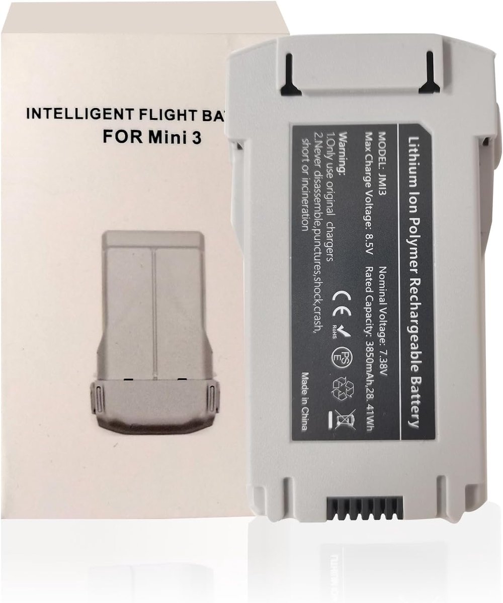7,38 V 28,41 Wh 3850 mAh JMI3 oplaadbare batterij Lipo Intelligent Flight accu vervanging voor DJI Mini 3/3 Pro, Mini 4 Pro Advanced
