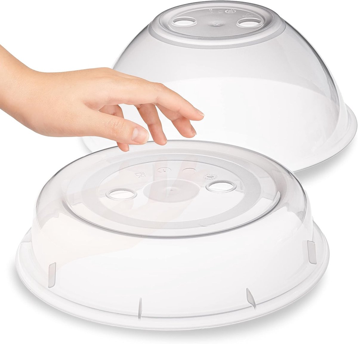 Magnetronafdekking, set van 2, hoog en plat
