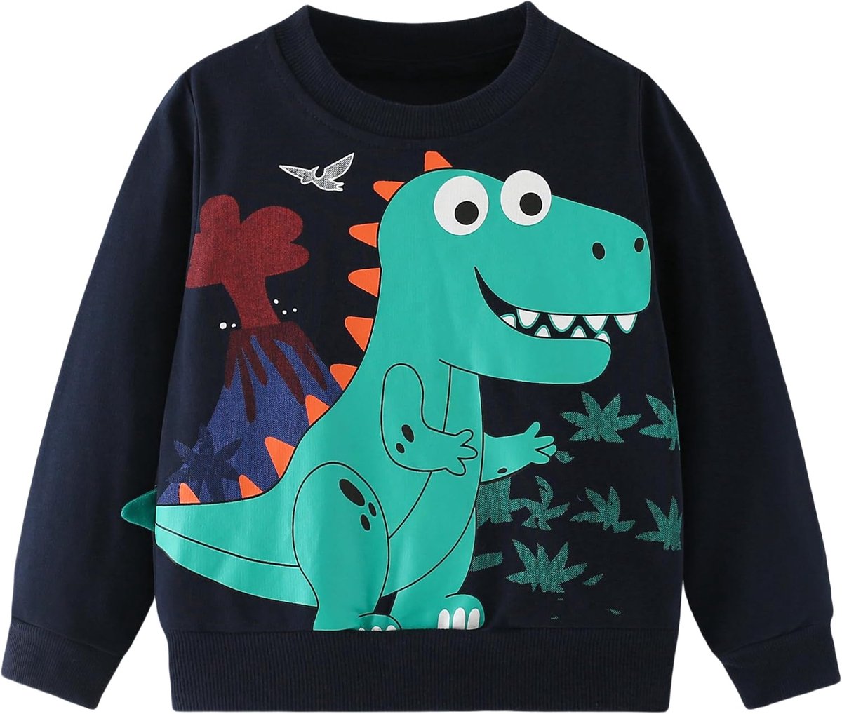 Sweatshirt Jongens Ronde Hals Sweater Jongens Katoen Casual Pullover voor Kinderen Herfst Winter Kinderkleding Leeftijd 2-7 Jaar