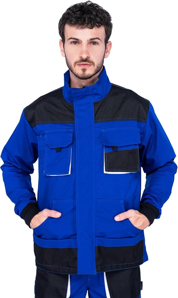 Werkjas voor mannen, werkjassen heren, beschermende jas met vele zakken, werkkleding mannen maten S-XXXL, kwaliteit