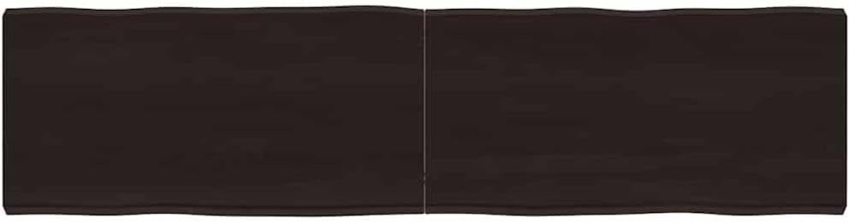 Eettafelblad, vervangingsplaat voor tafel, houten tafelblad, geschikt voor restaurant, hotel, café, eetkamer, 160 x 40 x (2-6) cm, massief hout, behandeld boomrand