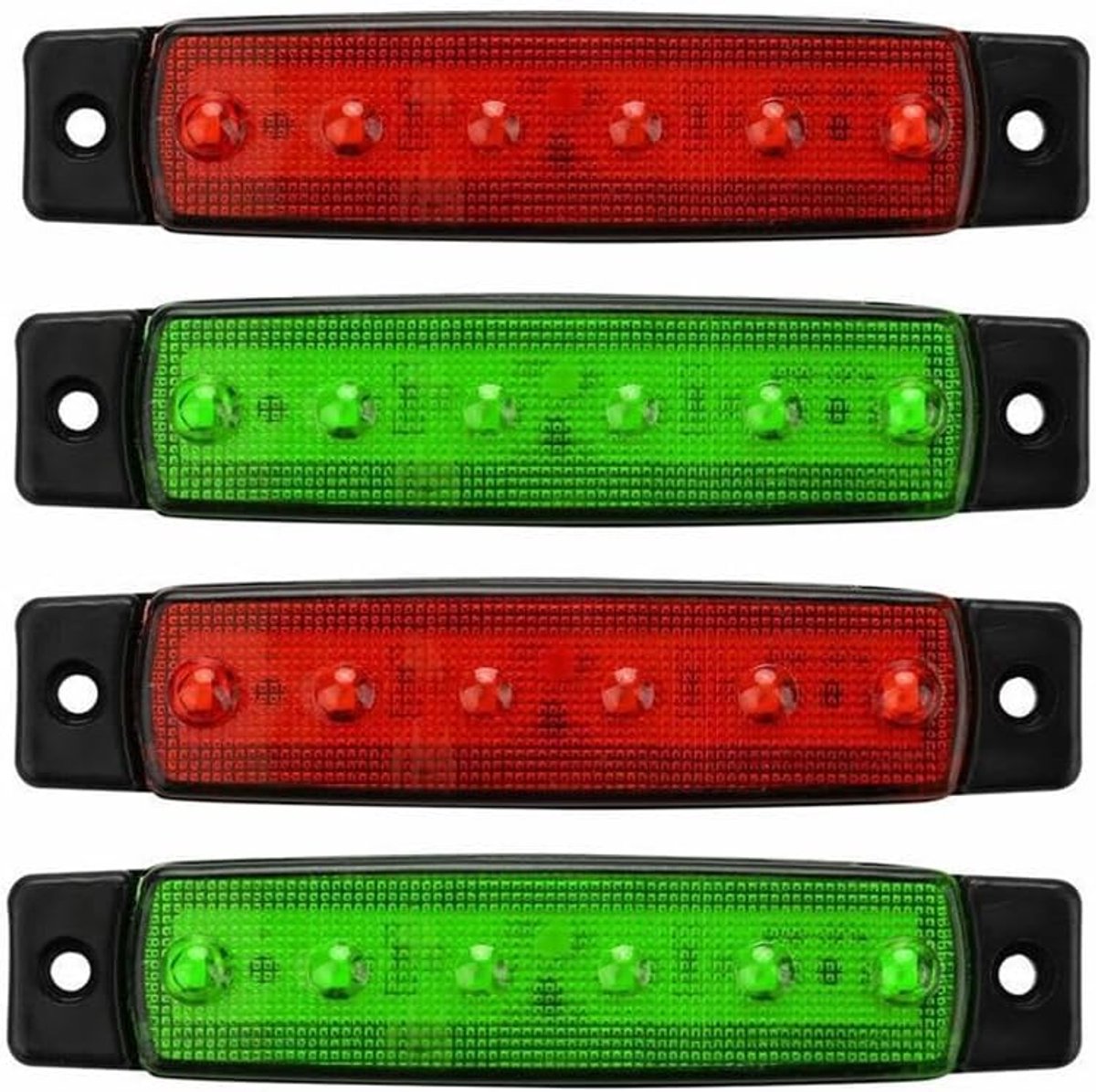 4 stuks led lange strip zijlichten waterdicht bootnavigatie bakboord- en stuurboordverlichting auto vrachtwagen zijlampen autoverlichting accessoires