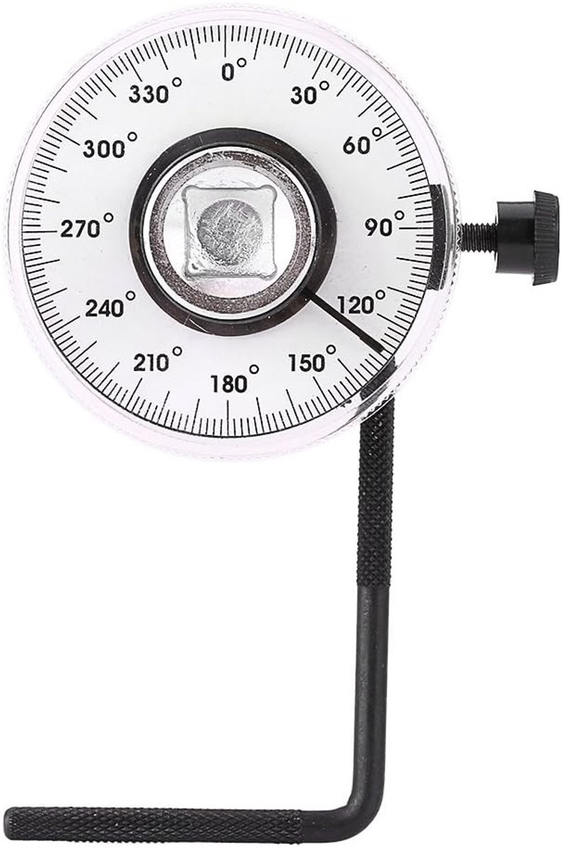 Hoekmeter voor Draaimomenten - Zwart - 1/2 inch - Met Instelbare Koppels - Geschikt voor Auto