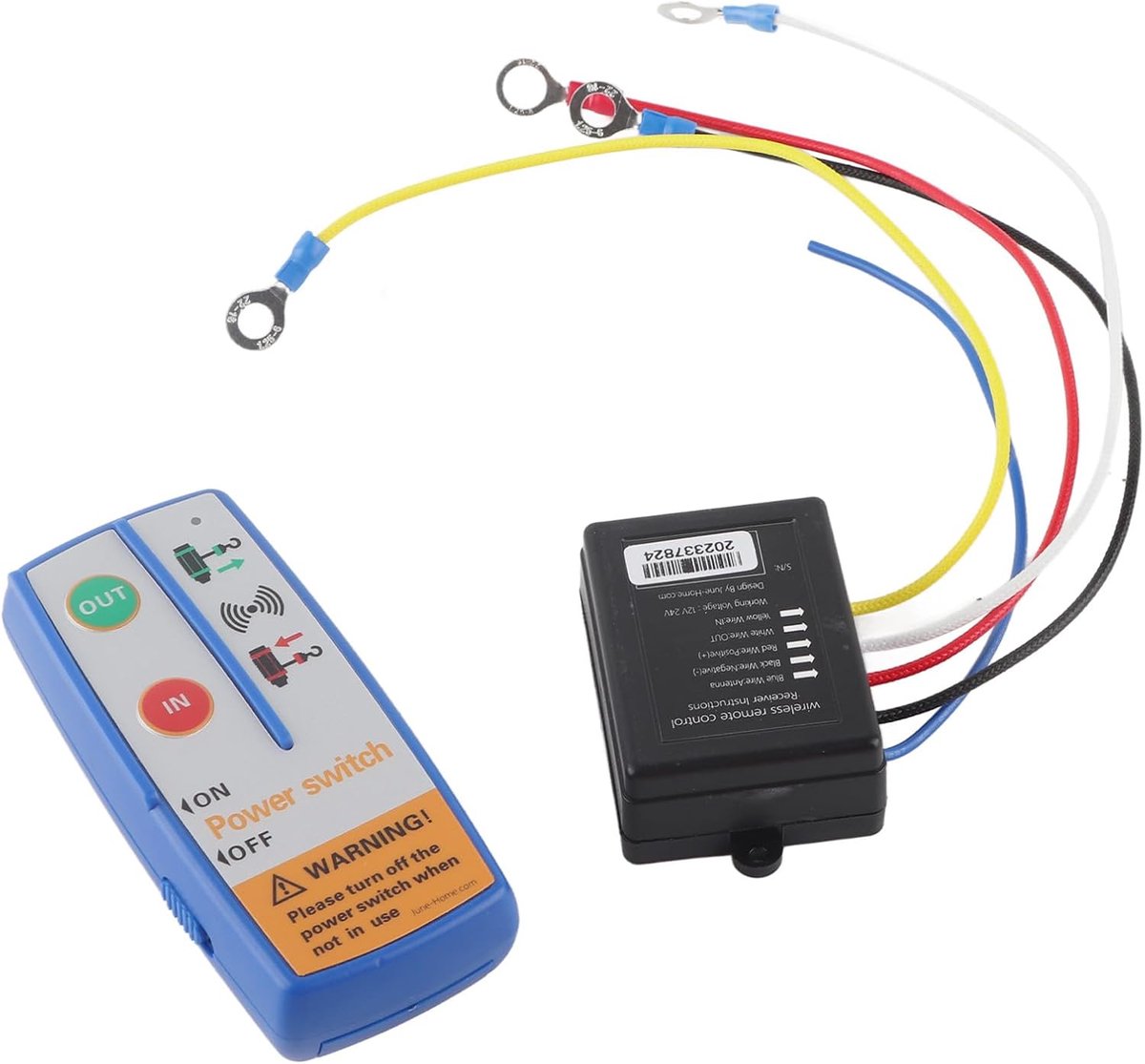 Afstandsbediening voor Dumptrailer Afstandsbediening voor Dumptrailer Abs Metaal 12V Elektrische Lier Afstandsbedieningssysteem Zenderontvangerkit voor Vrachtwagen Atv Suv