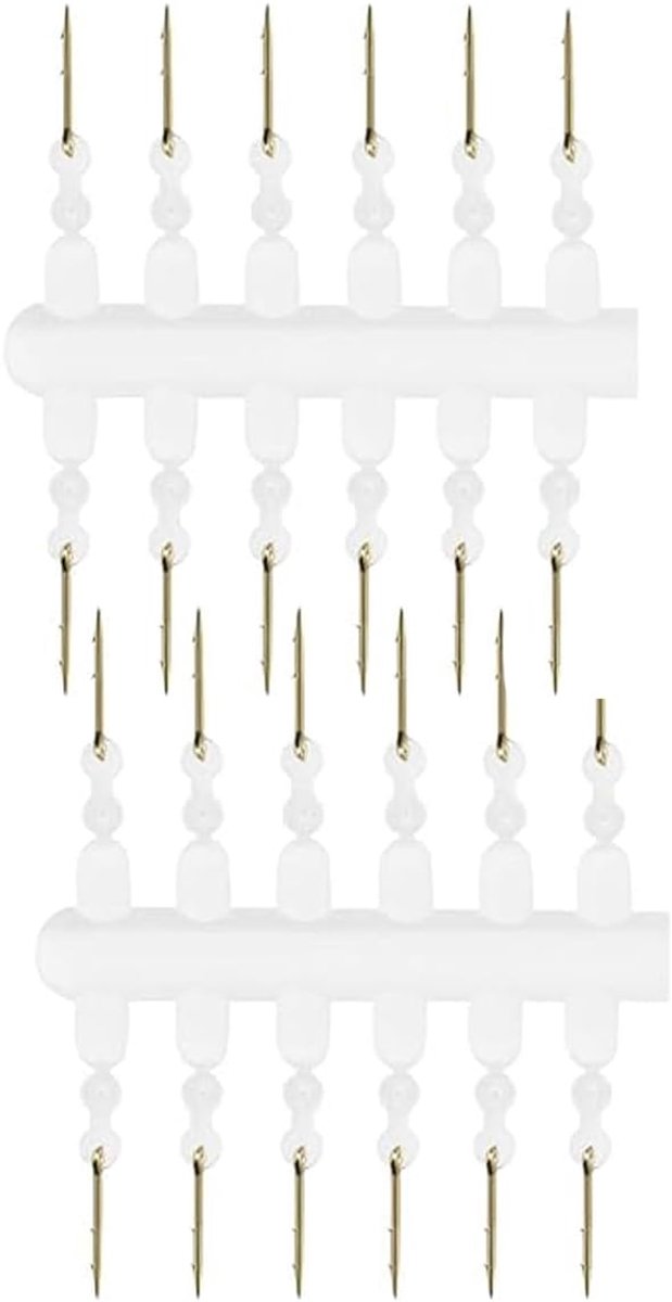 24 Stuks Karper Aas Spike met Prikkeldraad Ronnie Hair Rig Karper Feeder Visgerei Visaccessoires voor Worm Maïs Aas 10mm