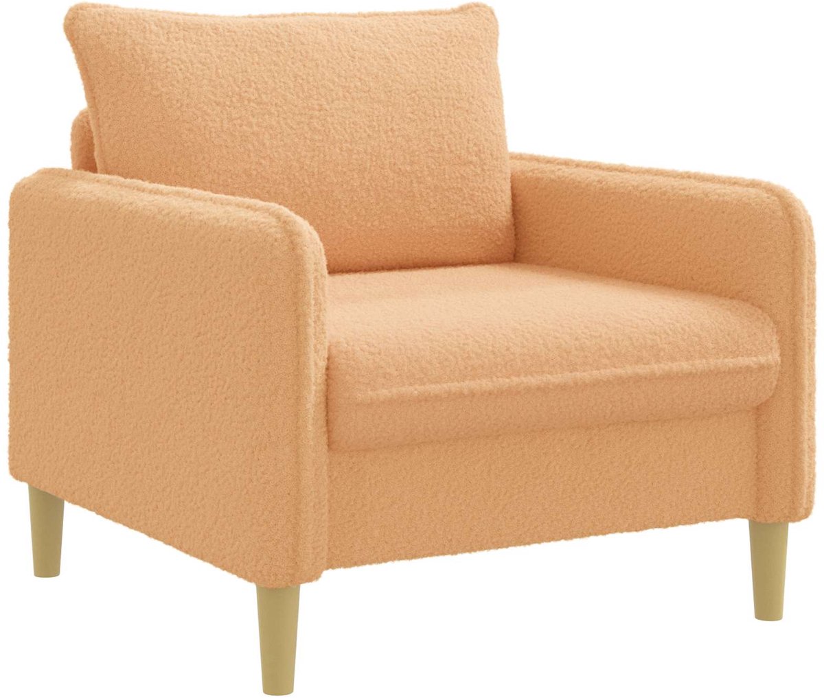 vidaXL XL - fauteuil - Beige - Bouclé