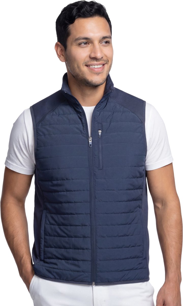 Skechers GO Shield Hybrid Vest, Mannen, Marineblauw, Mouwloos, maat: M