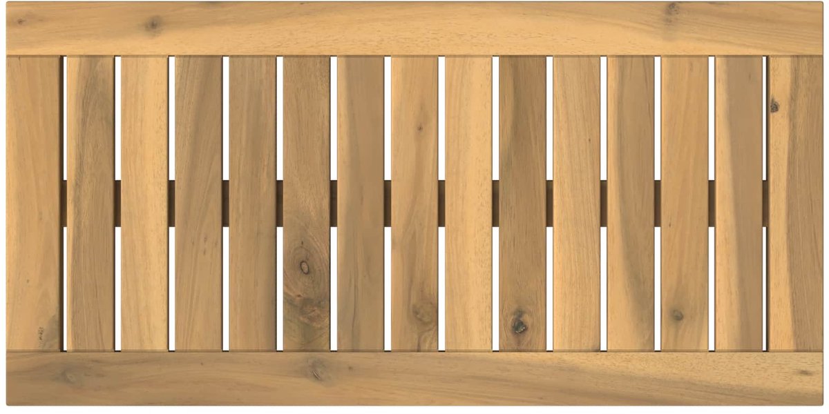 vidaXL Tafelblad - 60,5 - x - 30 - x - 2 - cm - Rechthoekig - Massief - Acacia - Hout Witgewassen
