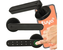 MOZY® - Slimme Deurklink - met Vingerafdruk of Wachtwoord - met Wifi & App - tot 30 Vingerafdrukken en 50 Wachtwoorden - Elektronisch Deurslot -