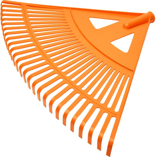 Garronda 580 x 405 mm 27 Tanden Gazonhark Bladhark Tuinhark Oranje GD-0259 — afbeelding 2