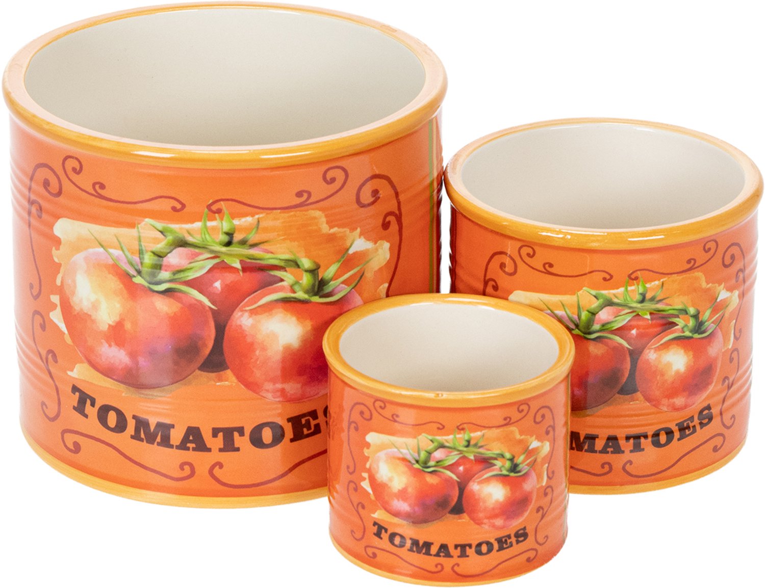 Tomatenplantenpotten set, keramische decoratieve bloempotten voor keuk
