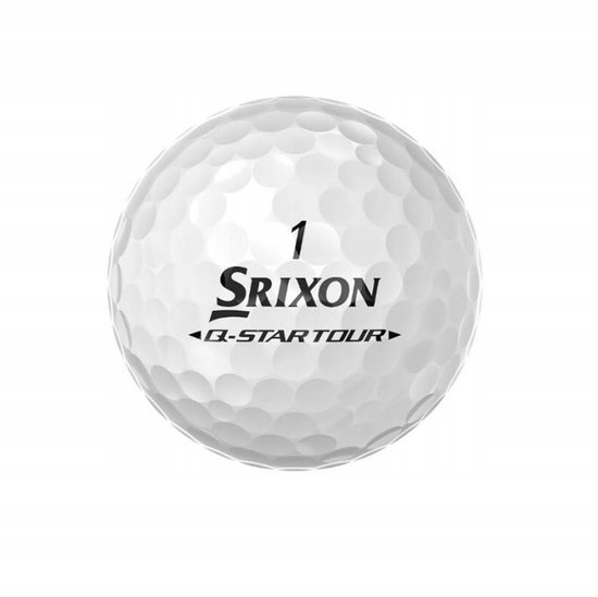 Srixon Q-Star Tour Divide 6 Golfballen - Wit/Groen, 12 Stuks — afbeelding 3