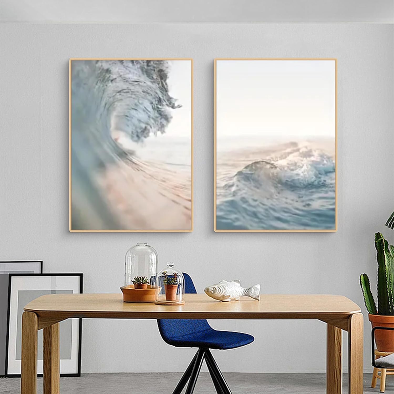 Set van 3 Canvas Posters: Strand & Zee, Moderne Wanddecoratie (30x40cm)