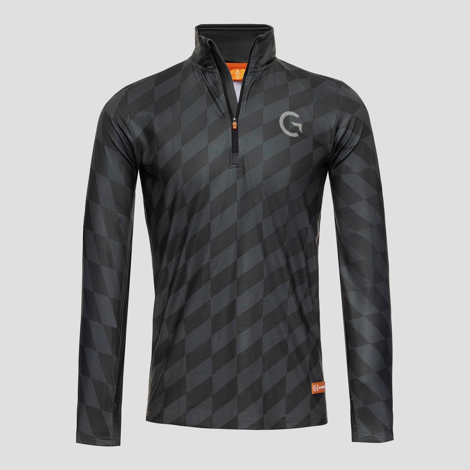 Gareth & Lucas EVO Skipully 2XL 100% Gerecycled Polyester Midlayer Sportshirt Wintersport Houndstooth