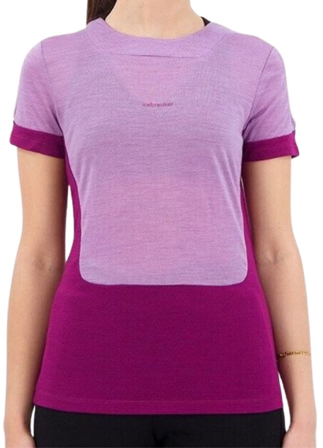 Icebreaker Zoneknit SS Tee T-shirt Dames Paars