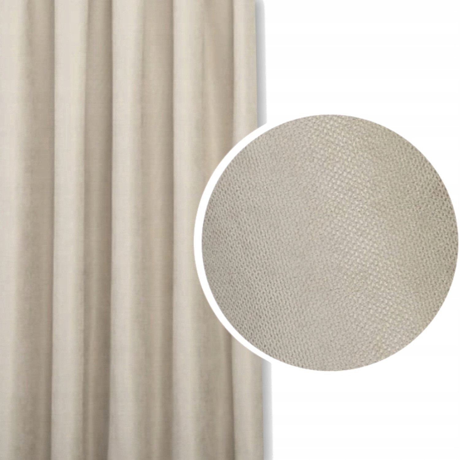 PRESTIQUA EFE Verduisterende Gordijn 220x320cm - Zacht Beige Velours