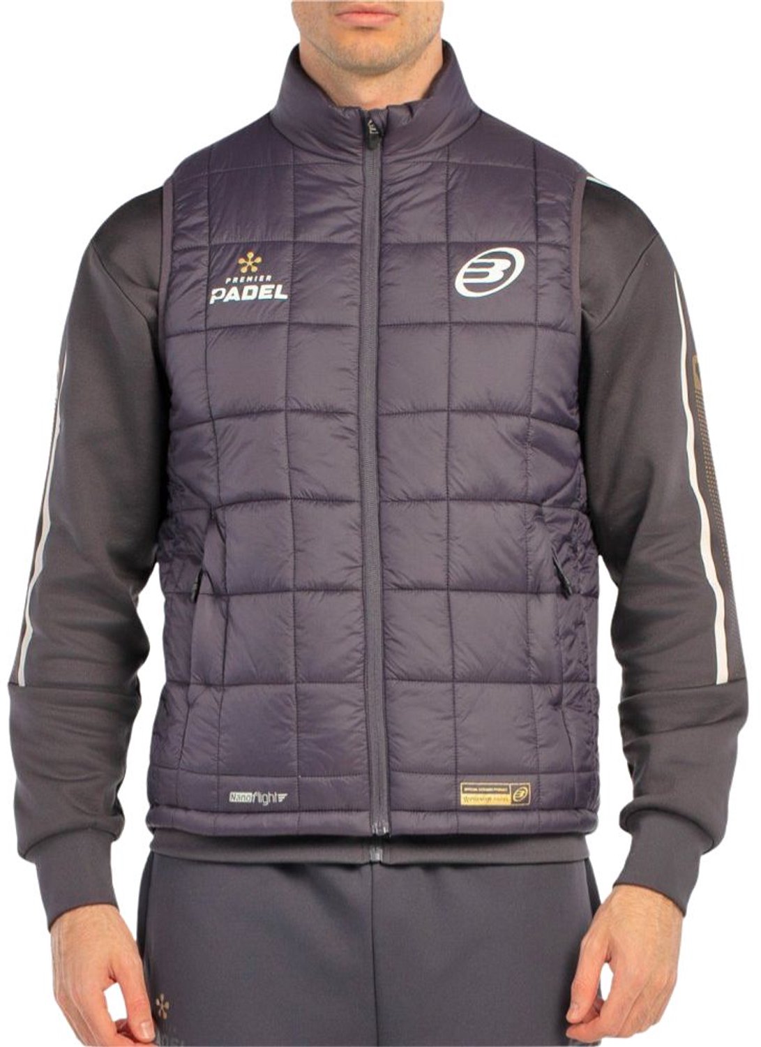 Bullpadel Bodywarmer Belio Heren Carbon Zwart