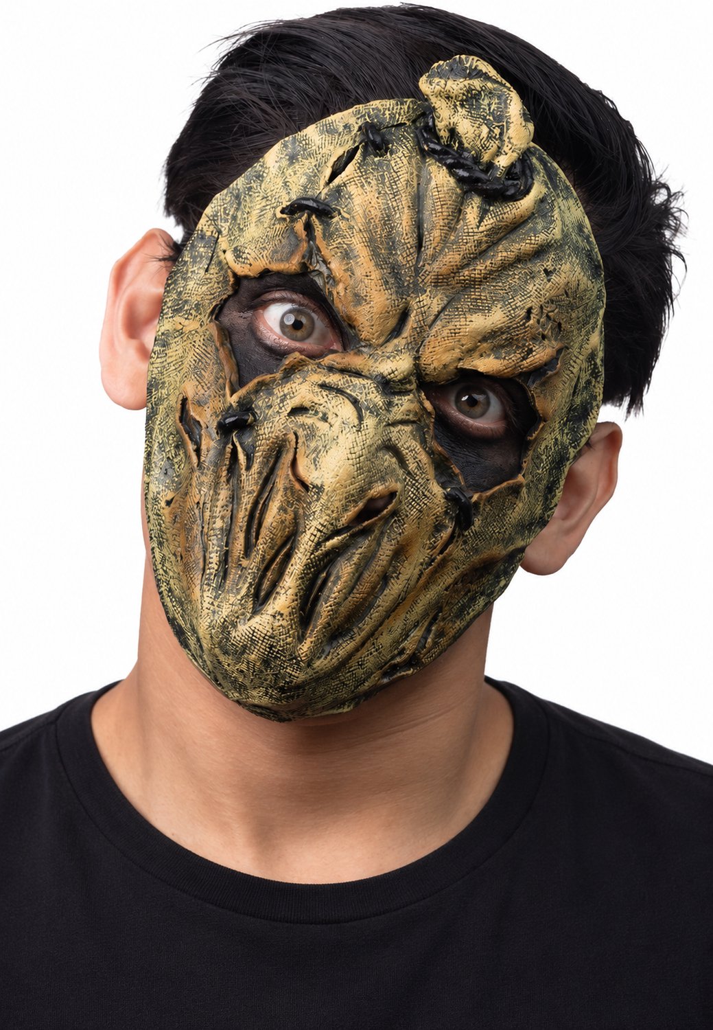 Partychimp Scarecrow Sack Monster Eng Masker Halloween Masker voor bij Halloween Kostuum Volwassenen - Latex - One Size