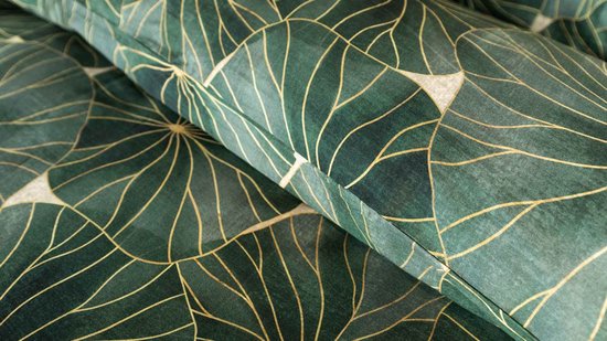 Kayori Jaimy Dekbedovertrek - Lits-jumeaux - 240x200/220 cm - Groen — afbeelding 3