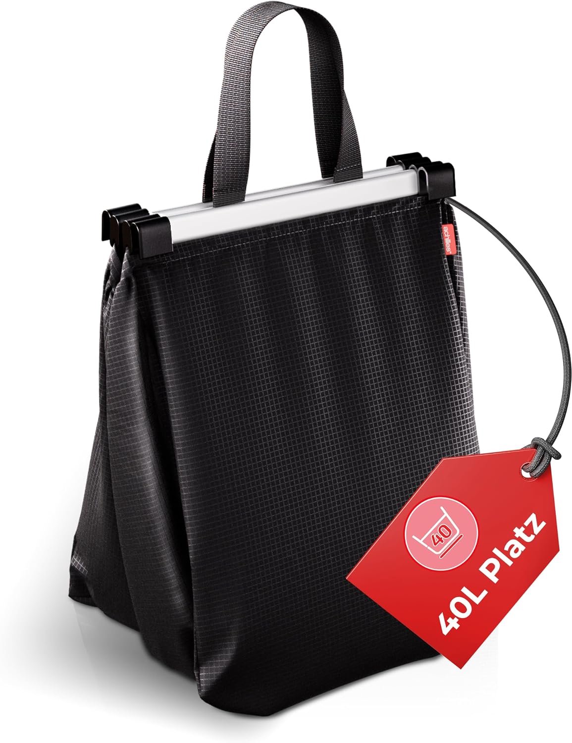 Stevige boodschappentrolley tas, 40L, opvouwbaar, aluminium frame