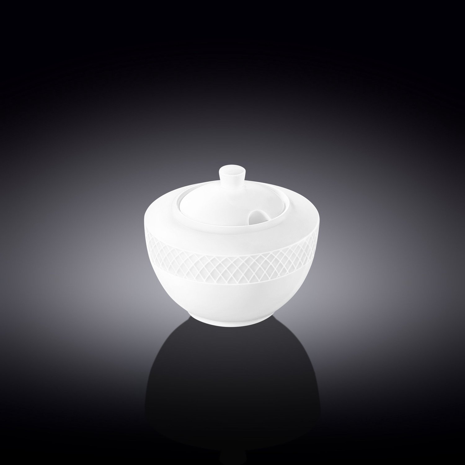 Wilmax England Suikerpot 340 ml Wit Porselein WL-880115/A
