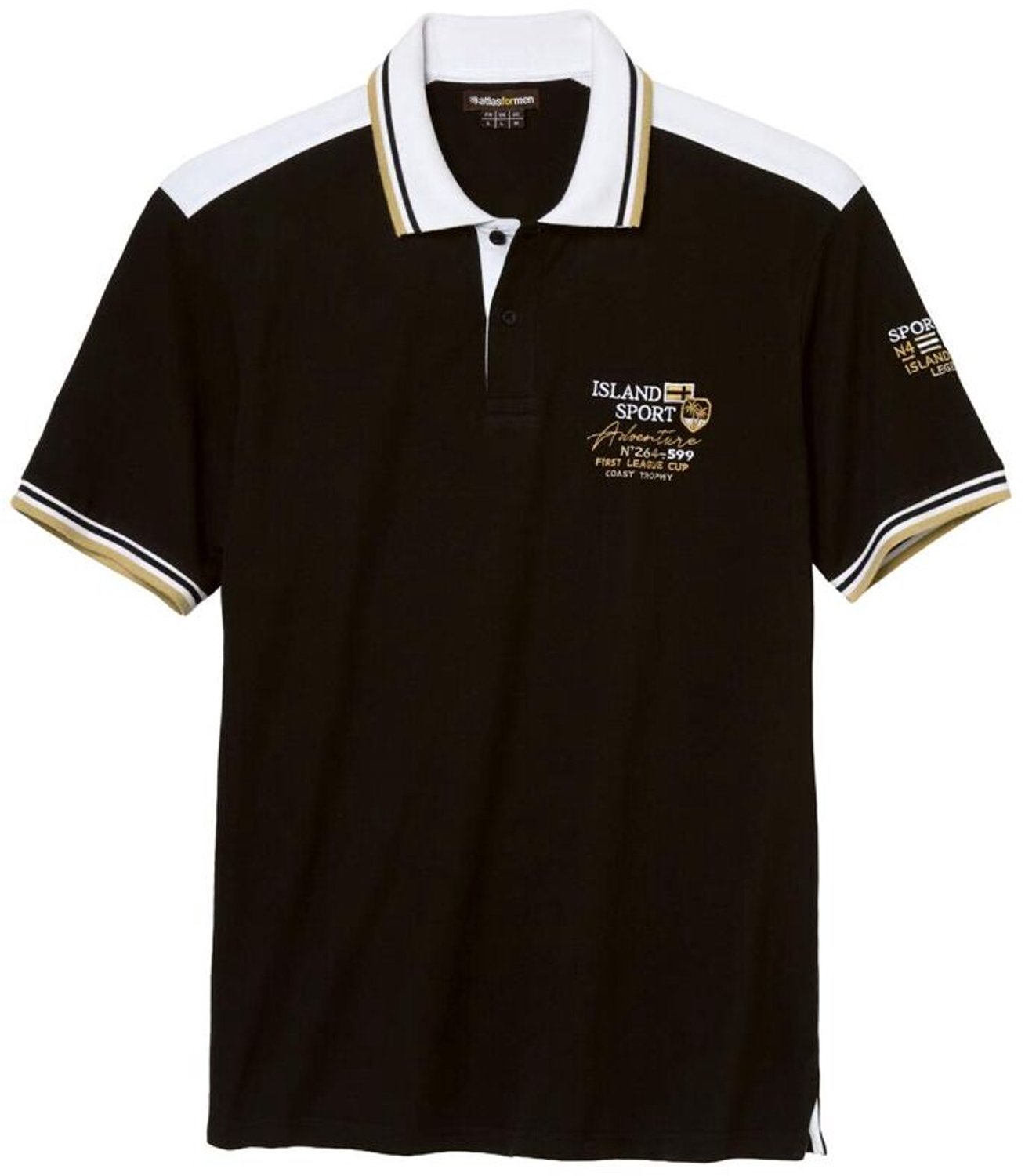 ATLAS FOR MEN - Atlas polo met korte mouwen - Heren - Verkrijgbaar in grote maten - 3XL