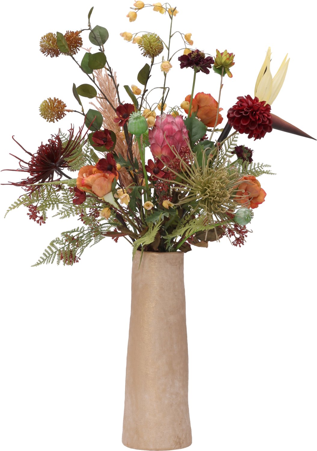 maxifleur Kunstplanten Herfstboeket kunstbloemen Cleo Detroit 90cm Meerkleurig