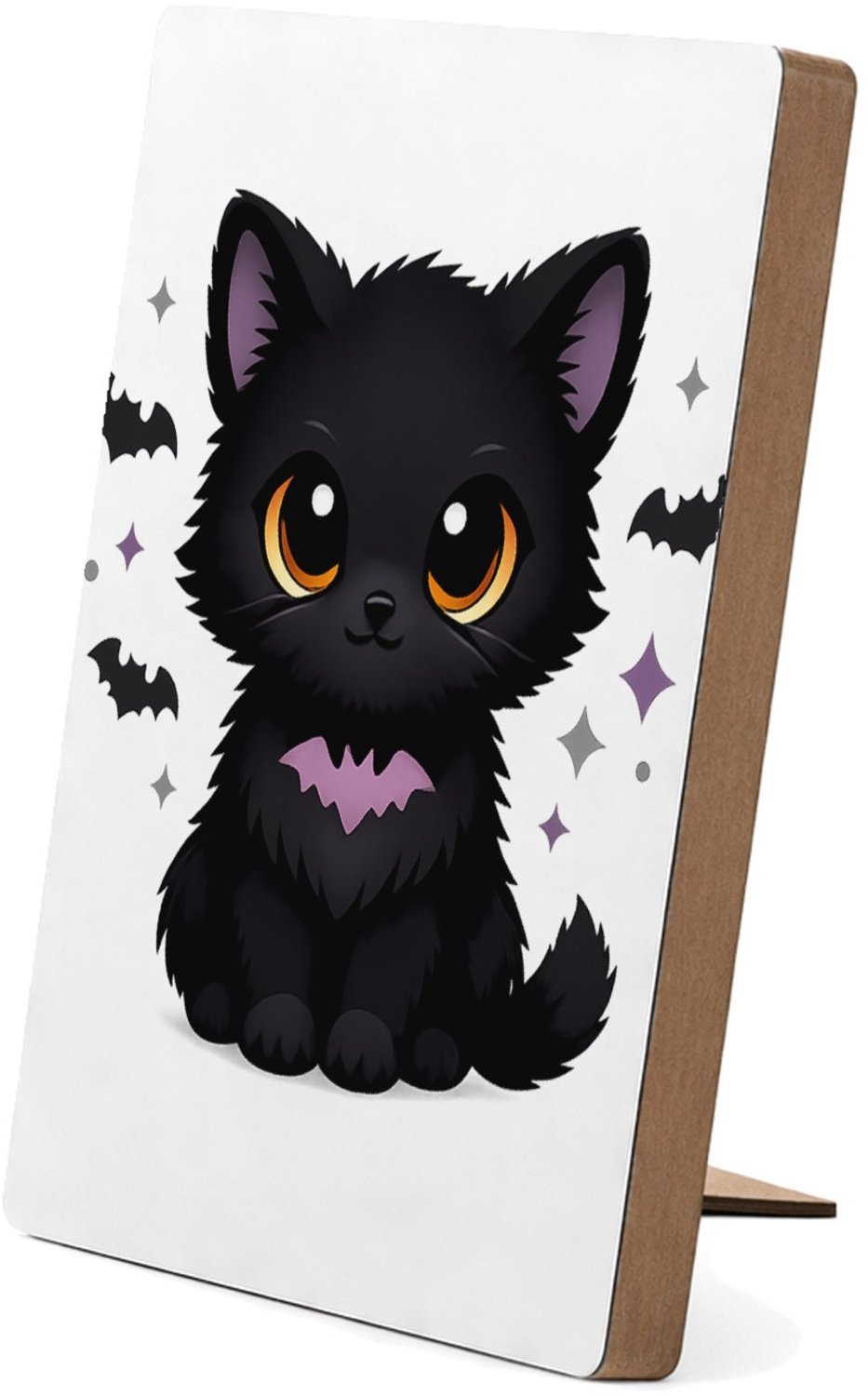 Mr Cadeautjes Glasframe/MDF 12,7 x 17,8 - design Schattige herfstvos met magische bladeren | cadeau Wit