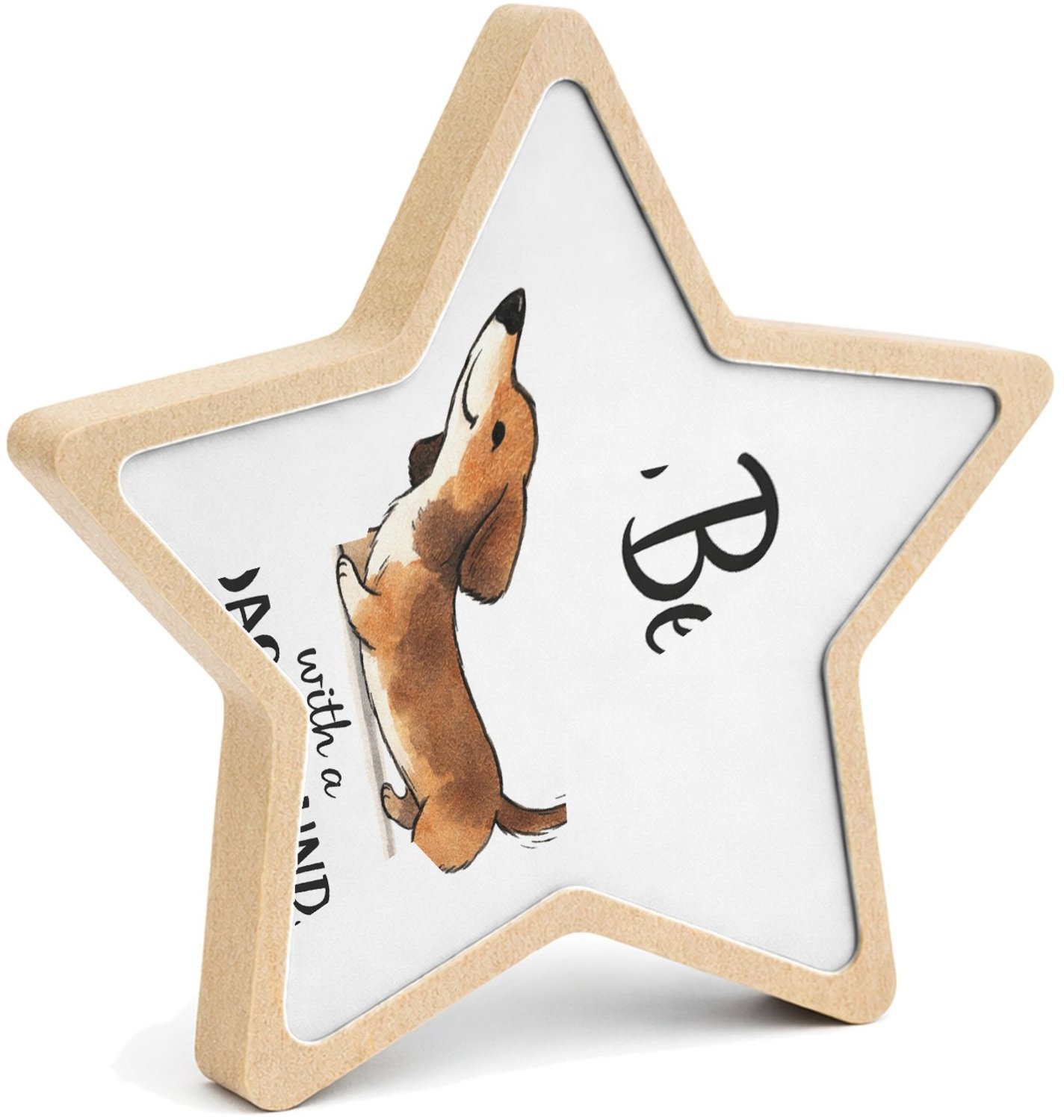 Mr Cadeautjes MDF fotolijst ster 14 x 13,5 - design Een grappige, trotse quote over een specifiek hobbydier of d | cadeau Wit