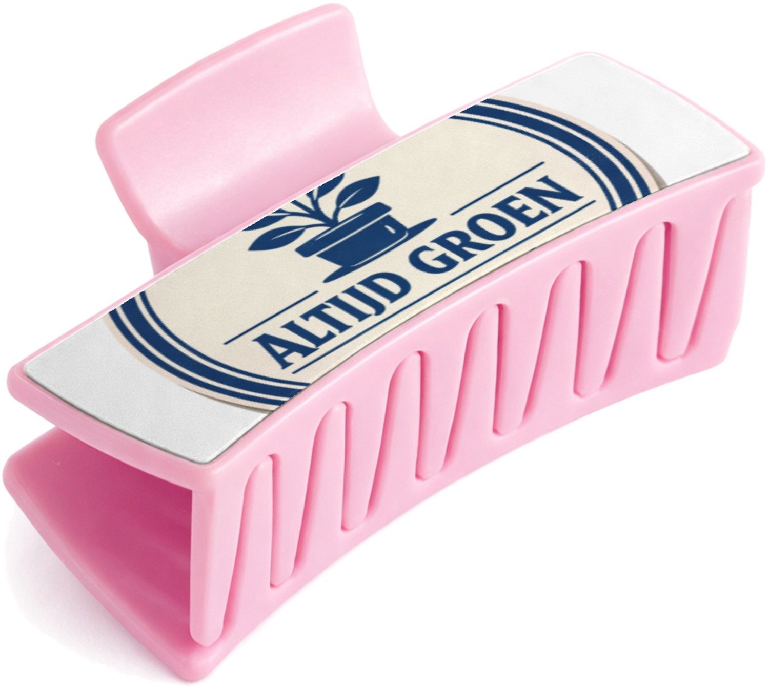 Mr Cadeautjes Baby haarspeld - design Een minimalistische retro-embleemopmaak met een ronde rand, | cadeau