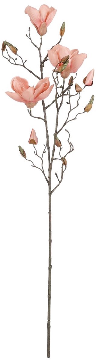 Mica Decorations Magnolia Kunstbloem - H88 cm - Perzik