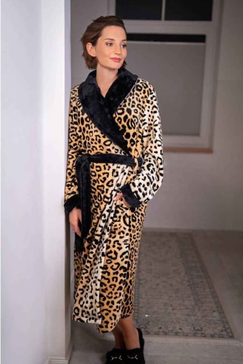 Fluweelzachte dames badjas veelkleurig Ringella - Meerdere kleuren - Maat - 42